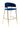 Modrest Brandy Modern Blue Fabric Bar Stool (Set of 2) - What A Room