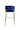 Modrest Brandy Modern Blue Fabric Bar Stool (Set of 2) - What A Room