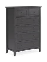 Grace Five Drawer Chest in Raven Black - What A Room