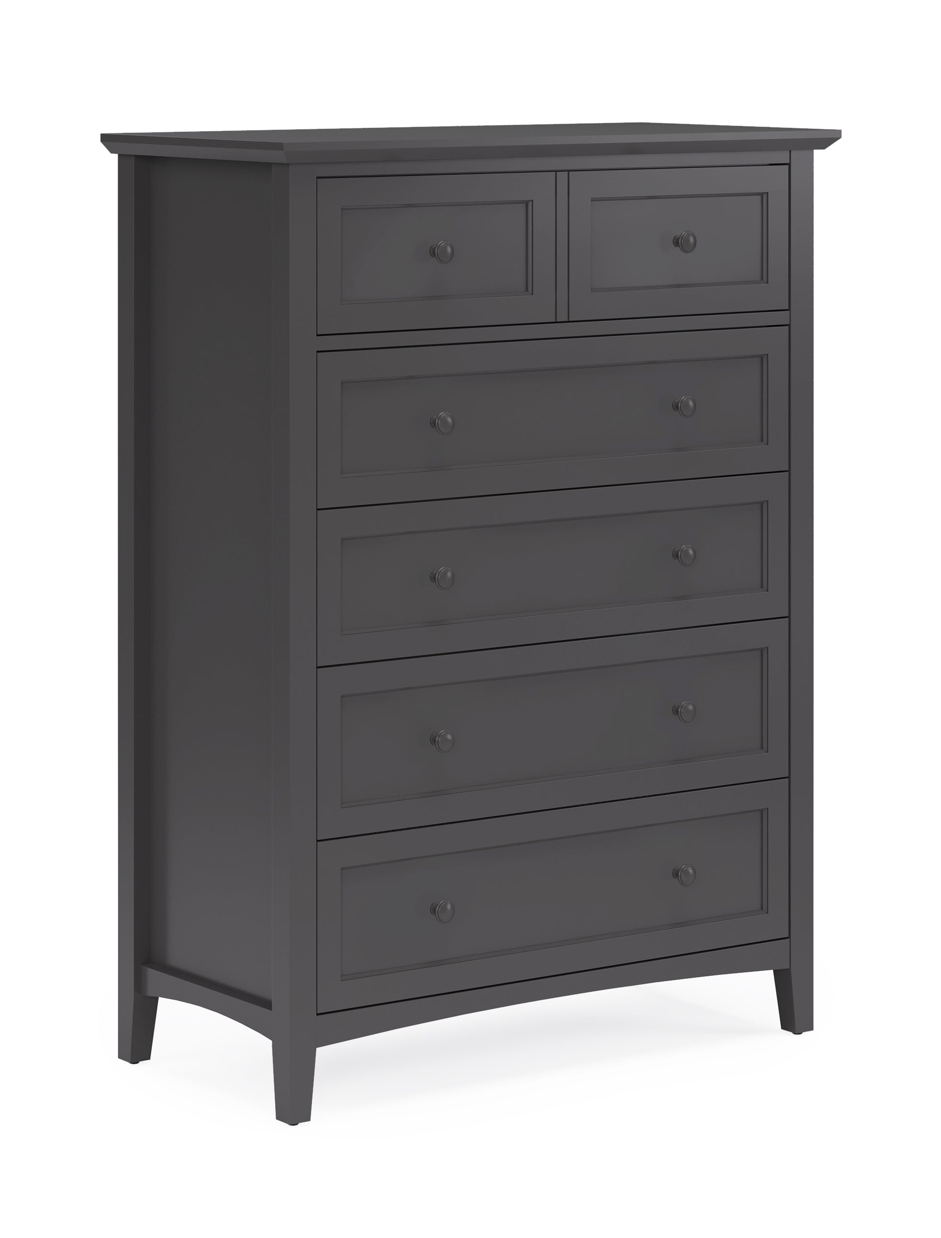 Grace Five Drawer Chest in Raven Black - What A Room