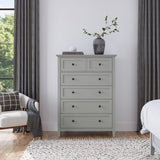 Grace Five Drawer Chest in Elephant Gray - What A Room