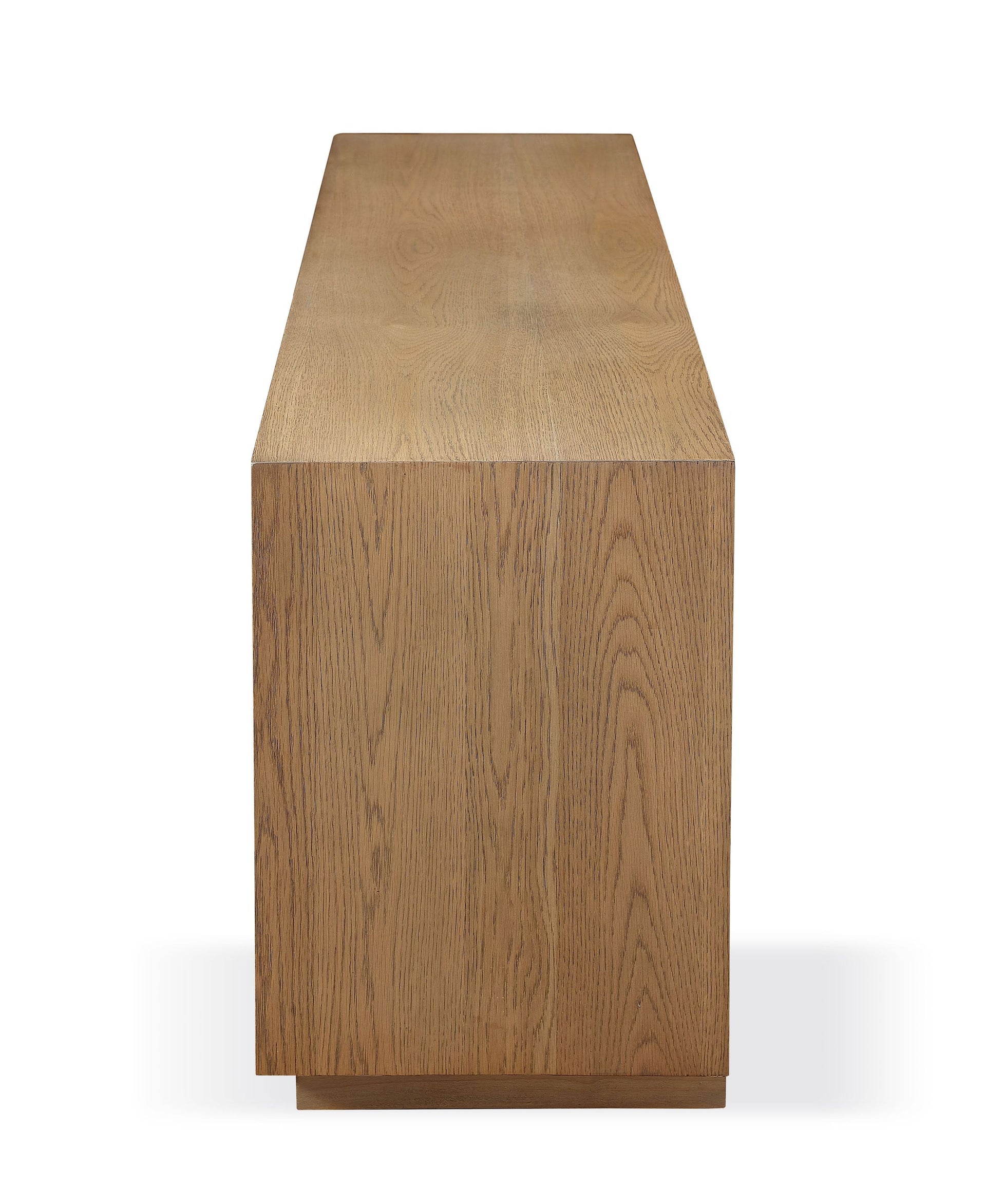 One Coastal Modern 84 inch TV Console in Bisque - What A Room