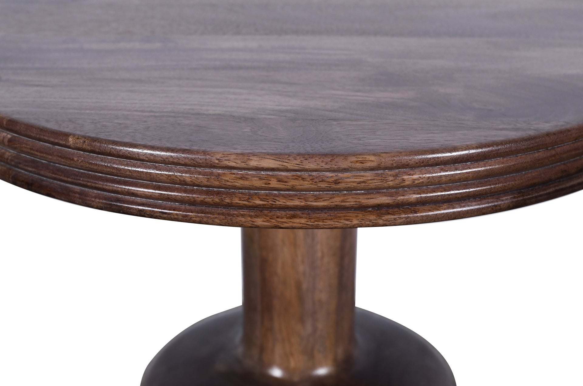 Liyana Solid Wood Round End Table in Natural Tan - What A Room