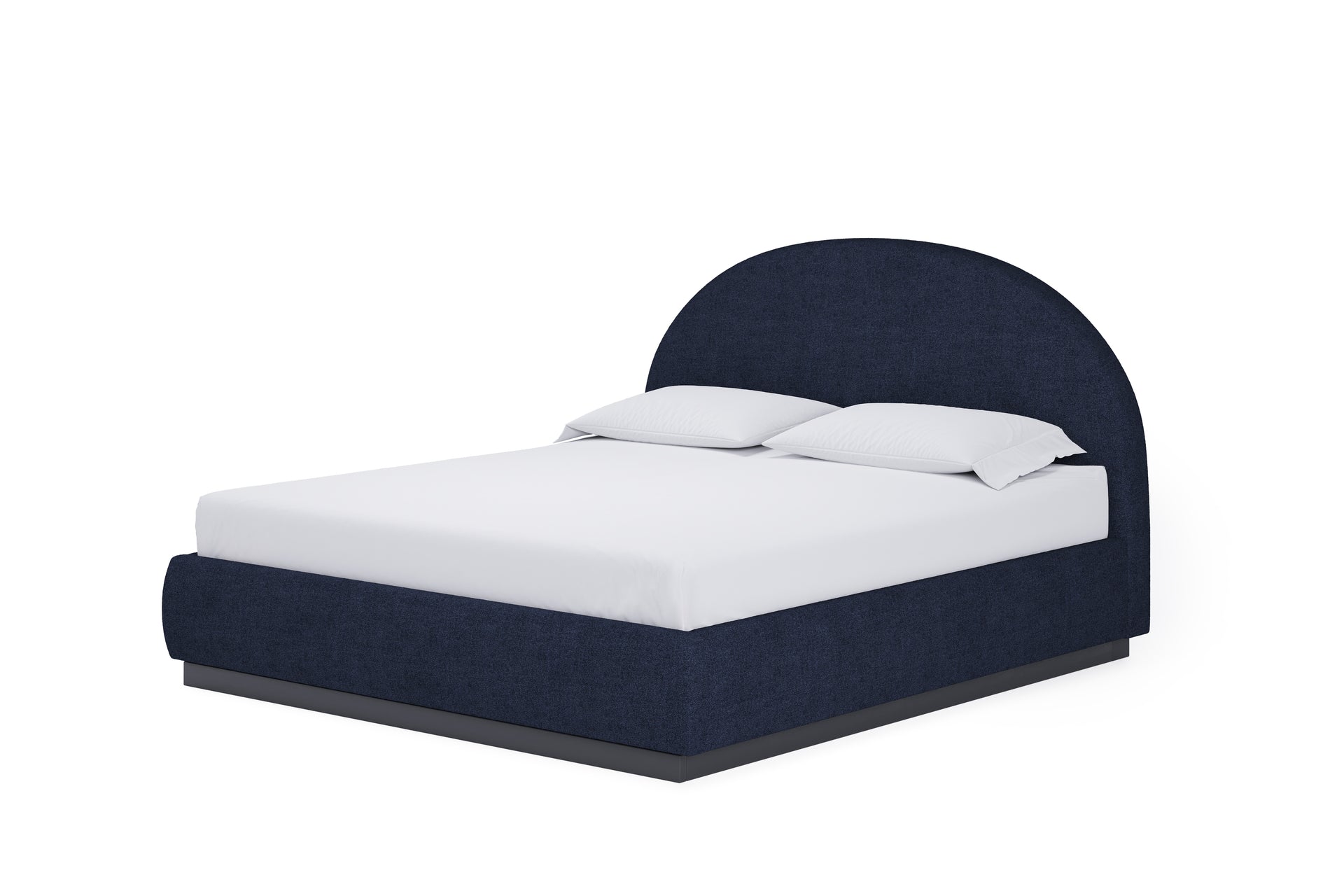Flex Upholstered Bed in Blue Jeans Chenille - What A Room