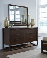 Sol Six Drawer Acacia Wood Dresser in Brown Spice - What A Room