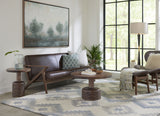 Liyana Solid Wood Round End Table in Natural Tan - What A Room