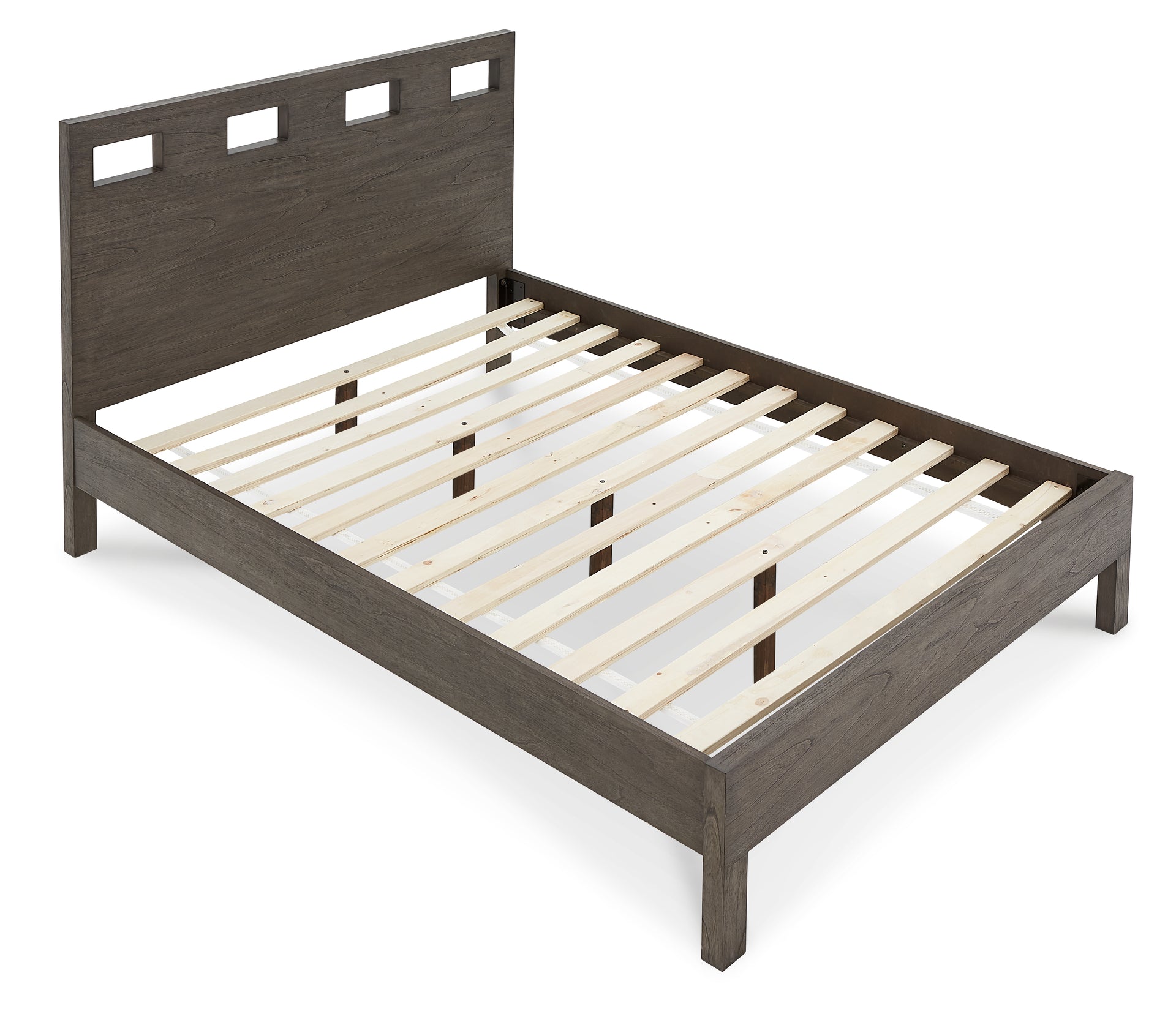 Riva Wood Bed in Sharkskin - What A Room