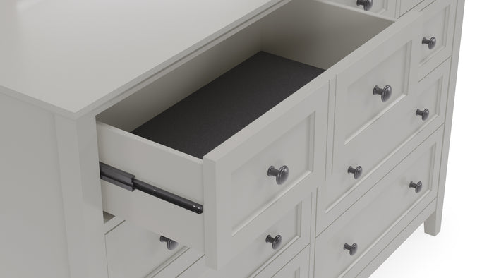 Grace Eight Drawer Dresser in Elephant Gray - What A Room