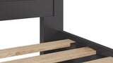 Grace Four Drawer Platform Storage Bed in Raven Black - What A Room
