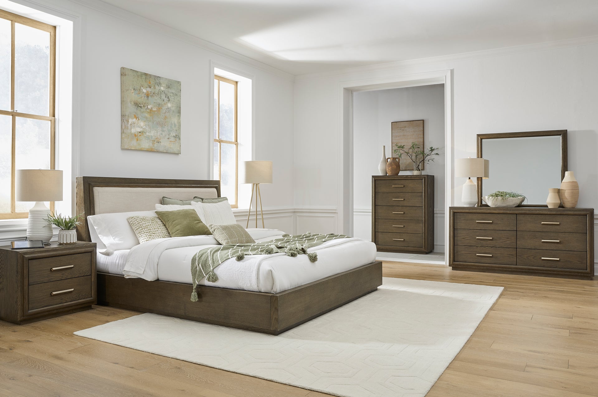 Lawson Two Drawer USB-charger Nightstand in Big Bear Brown - What A Room