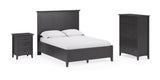 Grace Five Drawer Chest in Raven Black - What A Room