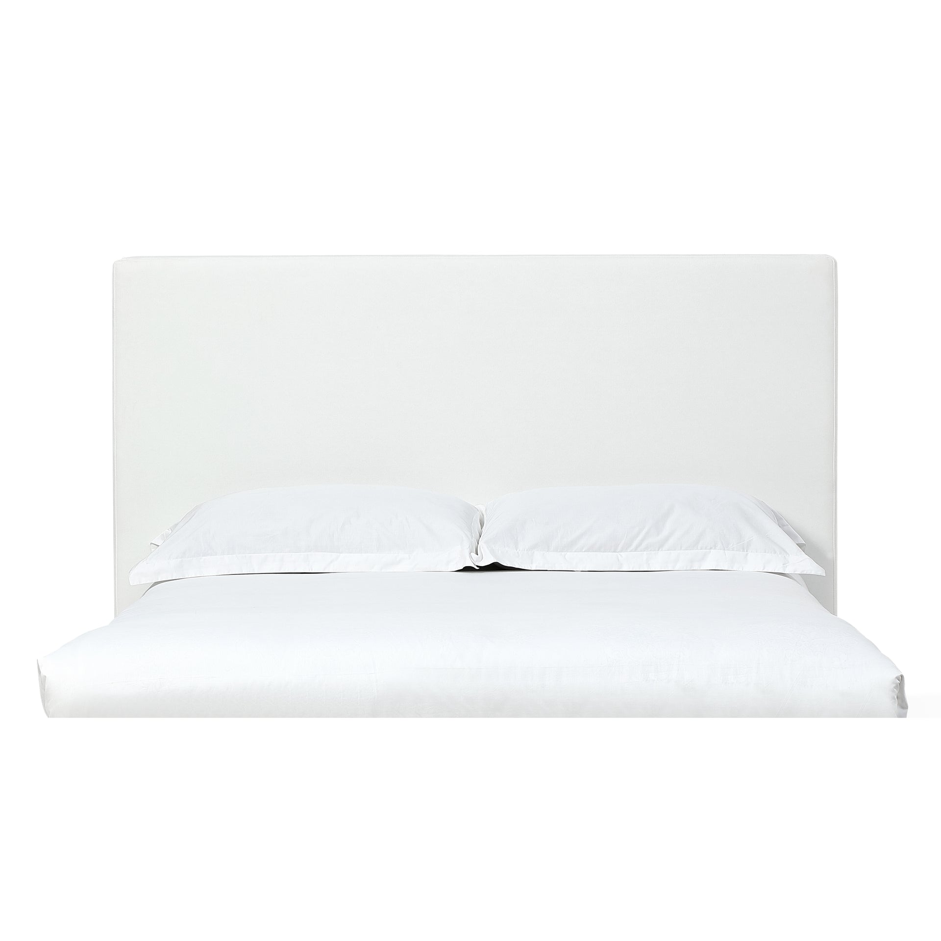 One Upholstered Modern Headboard in Pearl - What A Room
