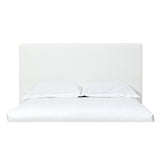 One Upholstered Modern Headboard in Pearl - What A Room