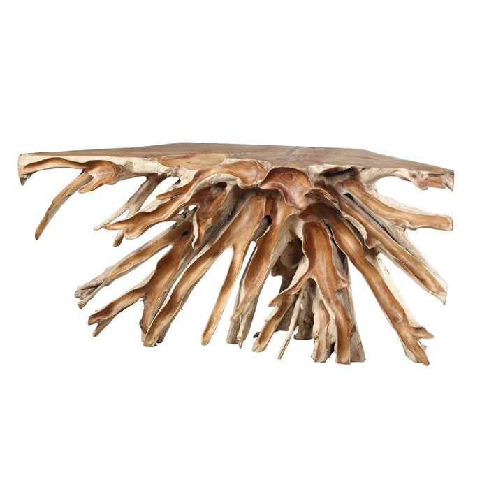 Teak Root Console Table