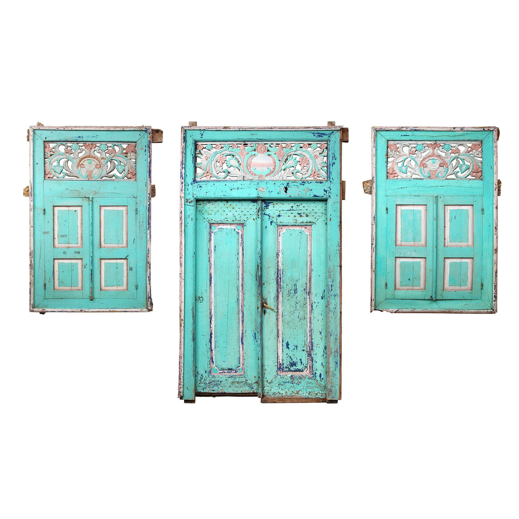 Antique Java Window and Door Set