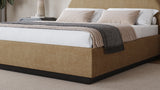 Flex Upholstered Bed in Porcini Chenille - What A Room