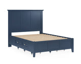 Grace Four Drawer Platform Storage Bed in Blueberry - What A Room
