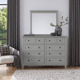 Grace Eight Drawer Dresser in Elephant Gray - What A Room