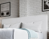 One Upholstered Modern Headboard in Pearl - What A Room