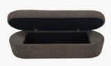 Kiki Upholstered Hinged Storage Bench in Pumpernickel Boucle - What A Room