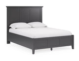 Grace Three Panel Bed in Raven Black - What A Room