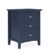 Grace Three Drawer Nightstand in Blueberry - What A Room