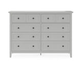 Grace Eight Drawer Dresser in Elephant Gray - What A Room