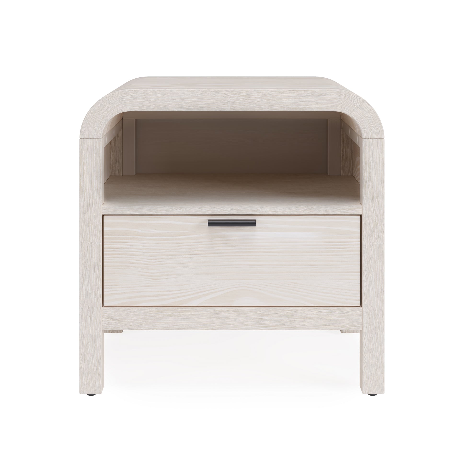 Drake One Drawer One Shelf USB-Charging Nightstand in Sugar - What A Room