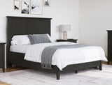 Grace Three Panel Bed in Raven Black - What A Room