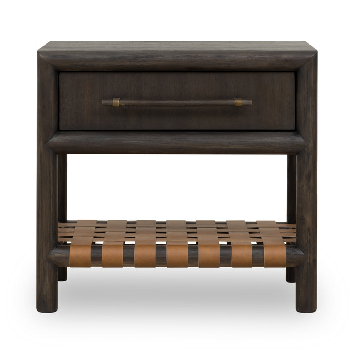 Dorsey One Drawer USB-charging Nightstand in Basalt Grey - What A Room