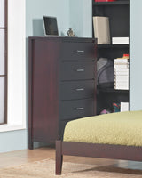 Nevis Five Drawer Chest in Espresso - What A Room