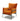 Divani Casa Joseph Modern Orange Fabric Accent Chair - What A Room