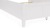 Grace Three Panel Bed in Snowfall White - What A Room