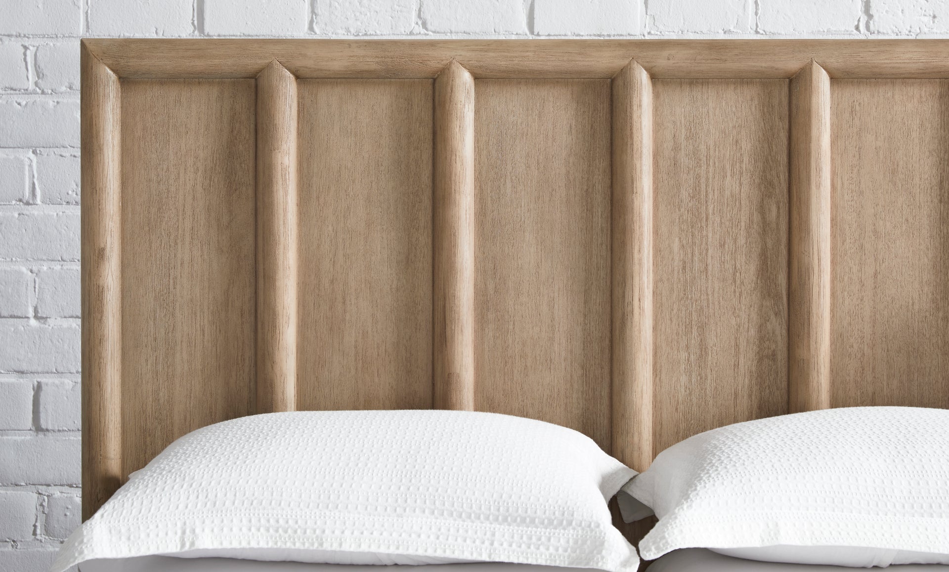 Dorsey Wooden Panel Bed in Granola - What A Room