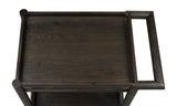 Rockport Two Shelf Rolling Bar Cart in Yin - What A Room