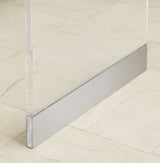 Bowie Coffee Table in Clear Acrylic and Brushed Stainless Steel - What A Room