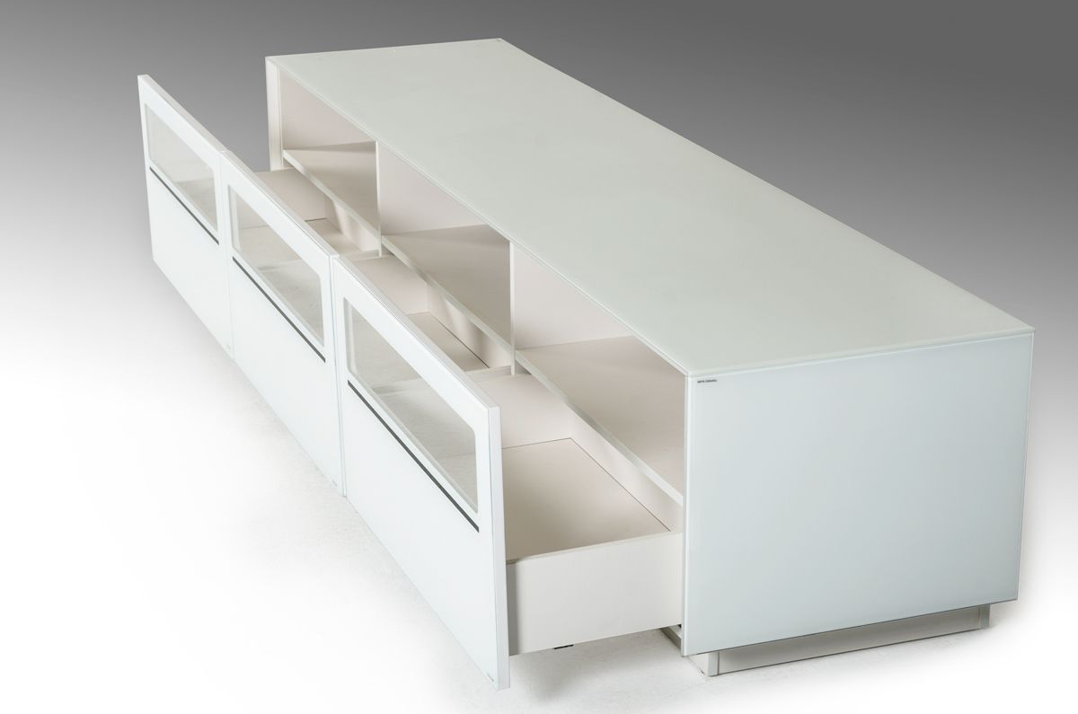 Modrest Landon Contemporary White TV Stand - What A Room