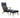 Modrest Fulton Modern Black Lounge Chair & Ottoman - What A Room
