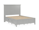 Grace Four Drawer Platform Storage Bed in Elephant Gray - What A Room