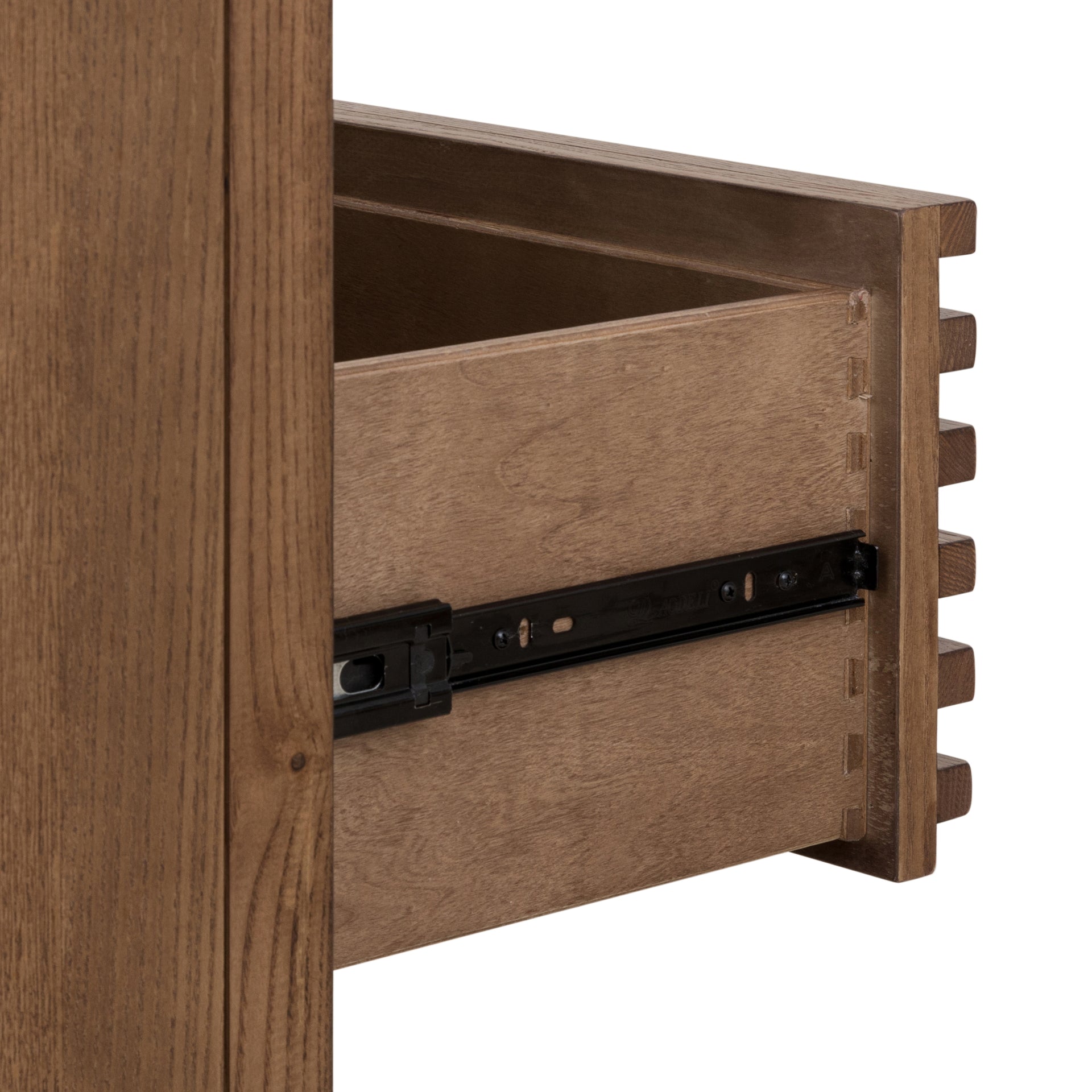 Tanner Five Drawer Ash Wood Chest in Roux - What A Room
