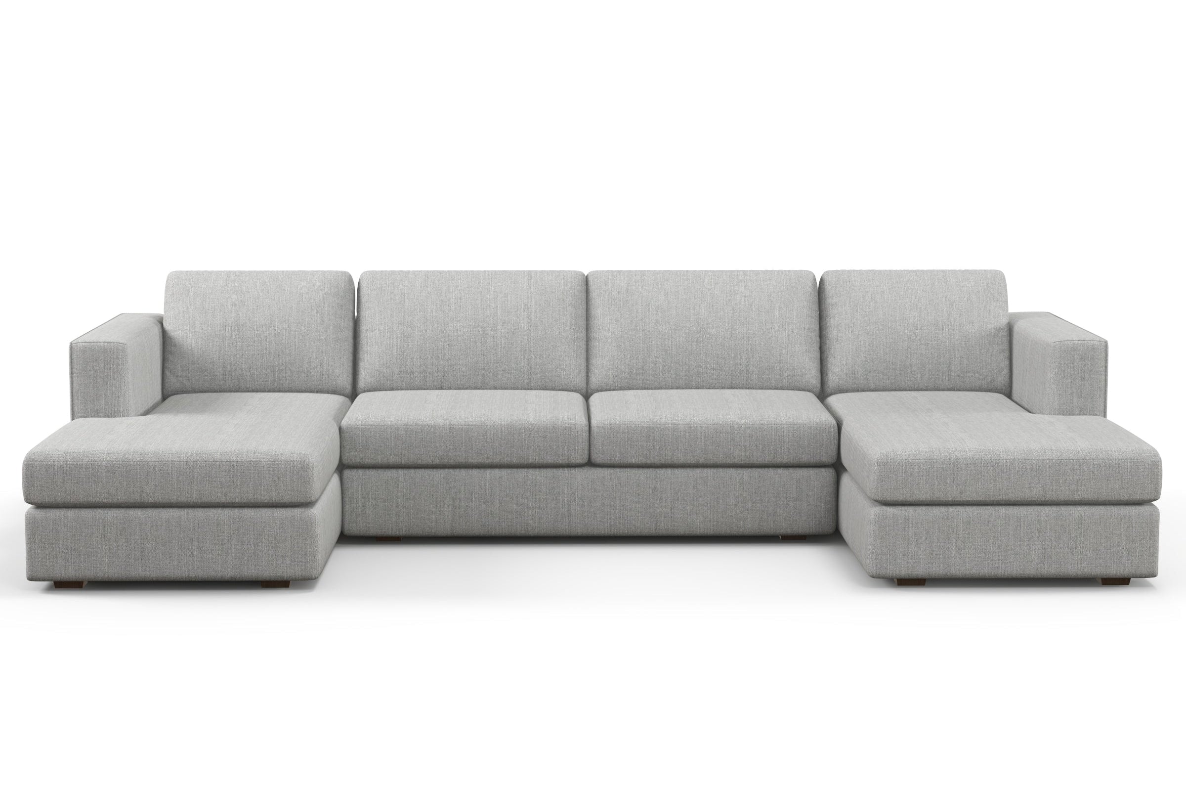 Comfy Oversized Double Chaise Lounge Sofa - Extra Deep Seat Cushions