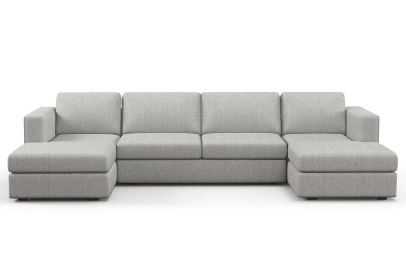 Comfy Lounge Double Chaise U Sectional Sofa