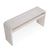 Drake Ash Wood Console Table in Sugar - What A Room