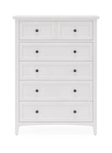 Grace Five Drawer Chest in Snowfall White - What A Room