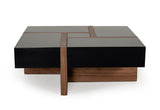 Modrest Makai Modern Black & Walnut Coffee Table - What A Room