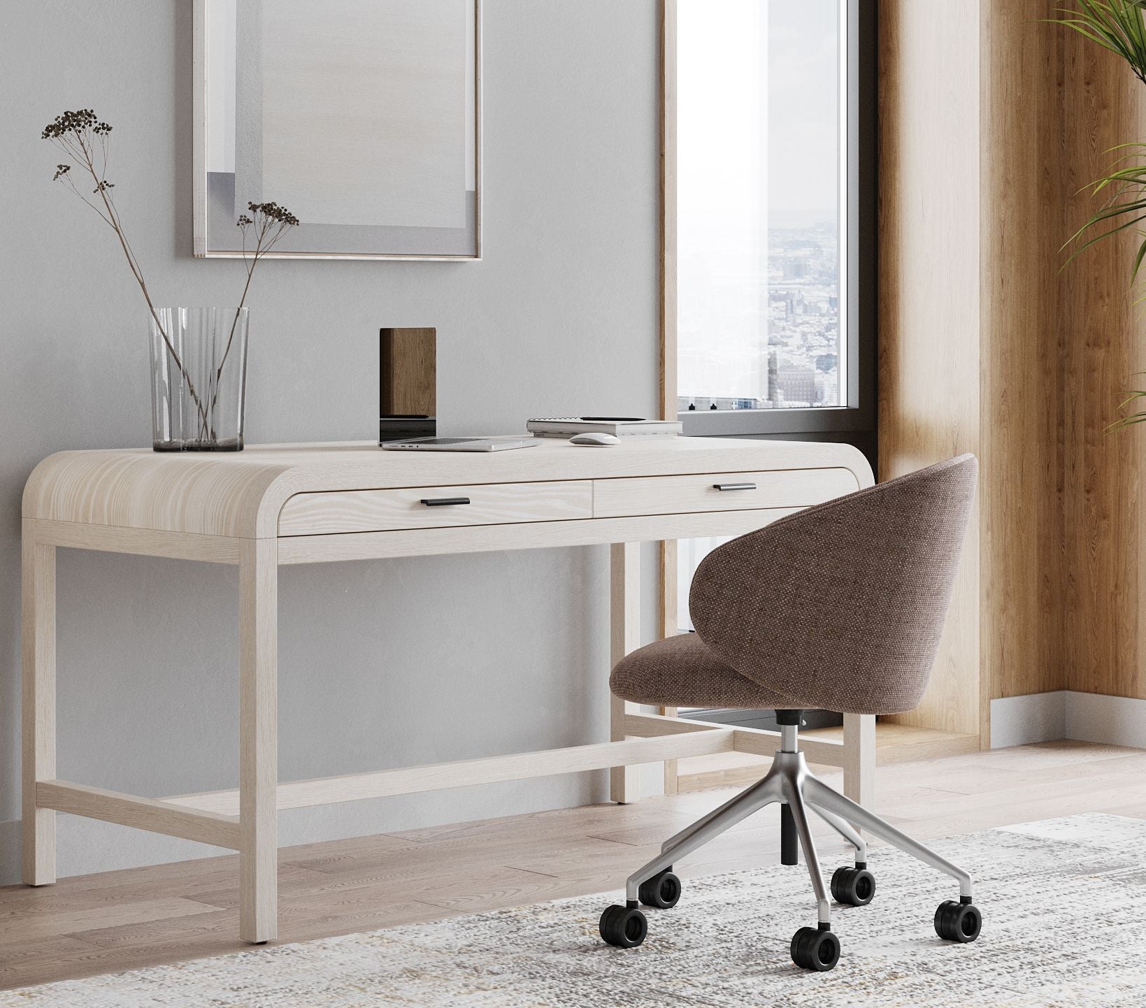 Drake Two Drawer Writing Desk in Sugar - What A Room