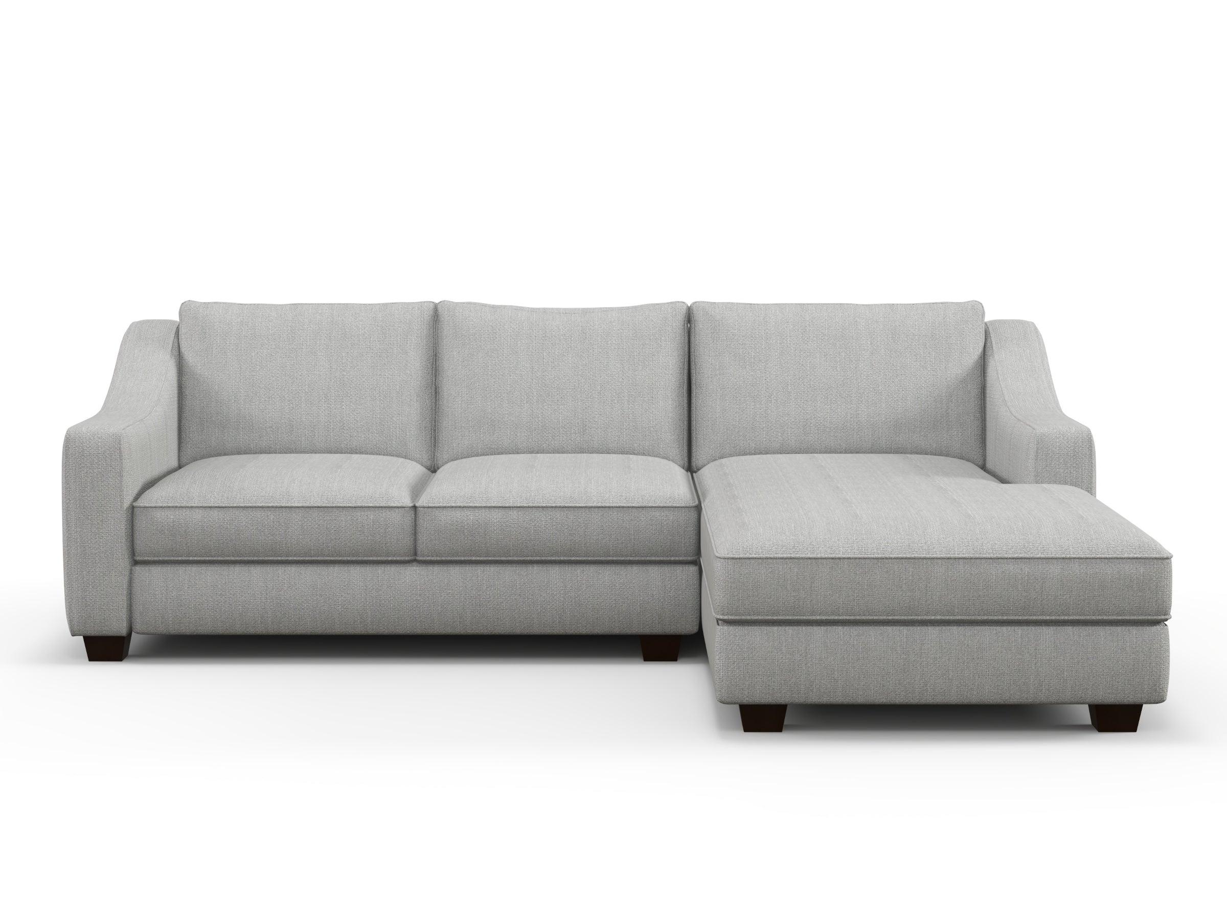 Merced Modern Slope Couch With Chaise