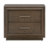 Lawson Two Drawer USB-charger Nightstand in Big Bear Brown - What A Room