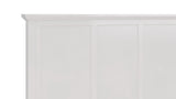 Grace Four Drawer Platform Storage Bed in Snowfall White - What A Room