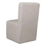 Liv Fully Upholstered Dining Chair in Natural Linen (Set of 2) - What A Room